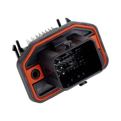 Connector Header Board Edge, Through Hole, Right Angle 32 position - 1