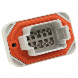 Connector Header Panel Mount, Through Hole 8 position - TE Connectivity Deutsch Connectors