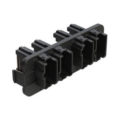 Connector Header Panel Mount, Through Hole, Right Angle 48 (12 x 4) position - 1