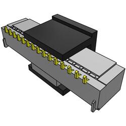 Connector Header Surface Mount 15 position 0.039