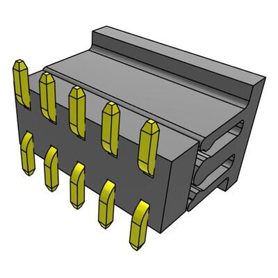 Connector Header Surface Mount 10 position 0.079