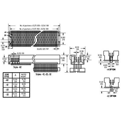 Connector Header Surface Mount 80 position 0.050