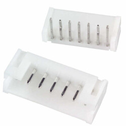 Connector Header Through Hole, Right Angle 7 position 0.079