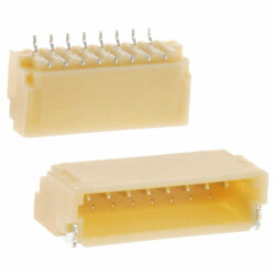 Connector Header Surface Mount, Right Angle 8 position 0.039