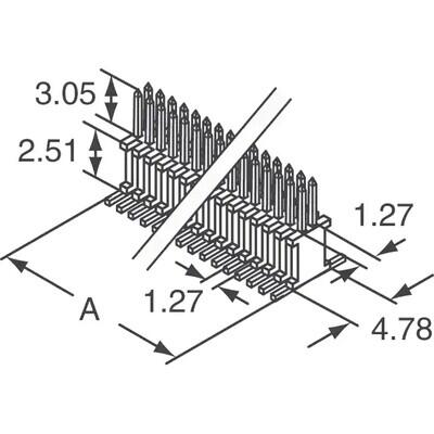 Connector Header Surface Mount 10 position 0.050