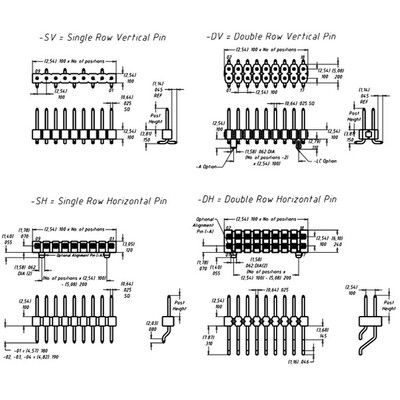 Connector Header Surface Mount 10 position 0.100