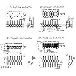 Connector Header Surface Mount 10 position 0.100