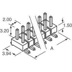 Connector Header Surface Mount 12 position 0.079