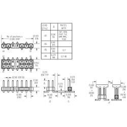 Connector Header Surface Mount 12 position 0.079