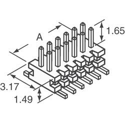 Connector Header Surface Mount 12 position 0.039