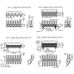 Connector Header Surface Mount 14 position 0.100