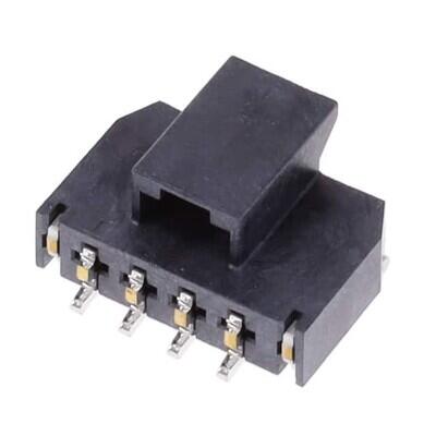 Connector Header Surface Mount, Right Angle 4 position 0.098