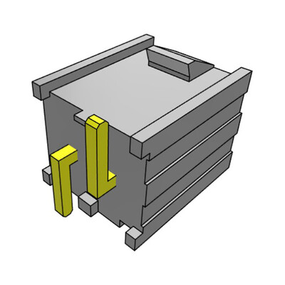 Connector Header Surface Mount 2 position 0.100