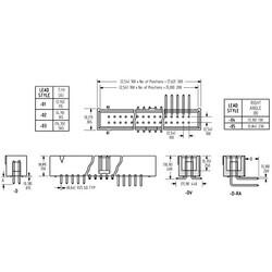 Connector Header Surface Mount 20 position 0.100