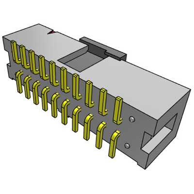 Connector Header Surface Mount 20 position 0.100