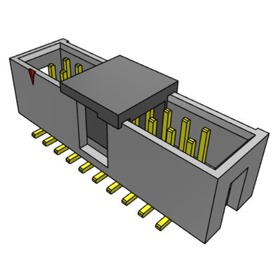 Connector Header Surface Mount 20 position 0.100