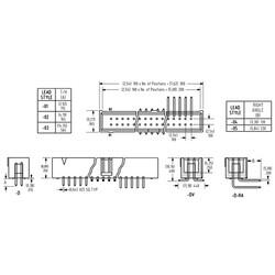 Connector Header Surface Mount 20 position 0.100