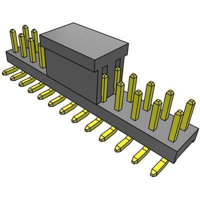 Connector Header Surface Mount 26 position 0.079