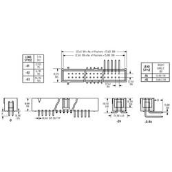 Connector Header Surface Mount 26 position 0.100