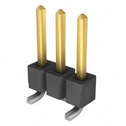 Connector Header Surface Mount 3 position 0.100
