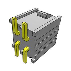 Connector Header Surface Mount 4 position 0.100