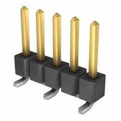 Connector Header Surface Mount 5 position 0.100