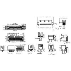 Connector Header Surface Mount 50 position 0.050