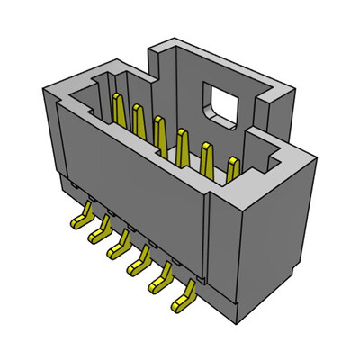 Connector Header Surface Mount 6 position 0.039