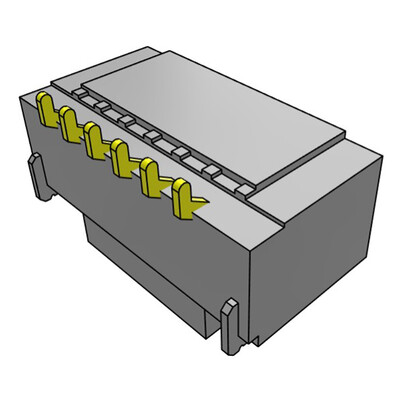 Connector Header Surface Mount 6 position 0.039