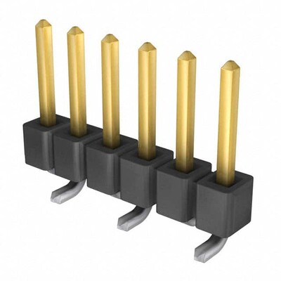 Connector Header Surface Mount 6 position 0.100