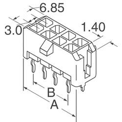 Connector Header Surface Mount 6 position 0.118