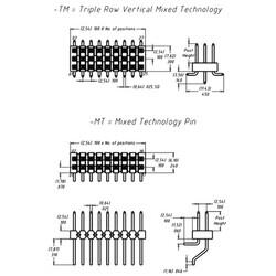 Connector Header Surface Mount 8 position 0.100