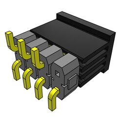 Connector Header Surface Mount 8 position 0.100