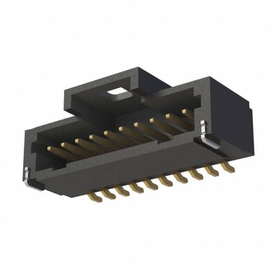 Connector Header Surface Mount, Right Angle 10 position 0.039