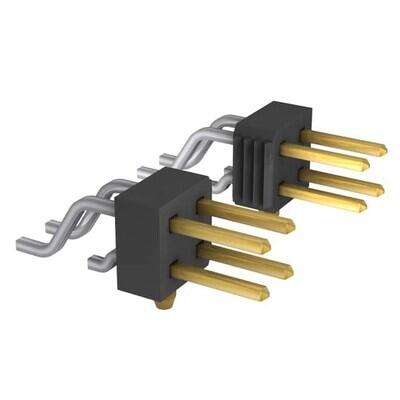 Connector Header Surface Mount, Right Angle 10 position 0.100