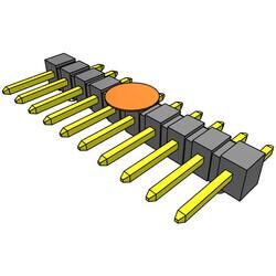 Connector Header Surface Mount, Right Angle 10 position 0.100