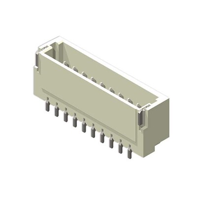 Connector Header Surface Mount, Right Angle 4 position 0.039