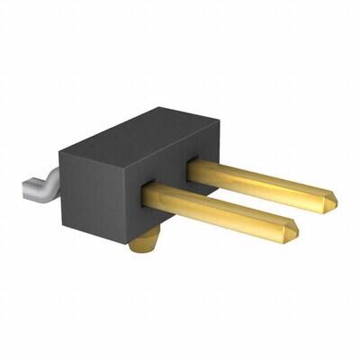 Connector Header Surface Mount, Right Angle 2 position 0.100