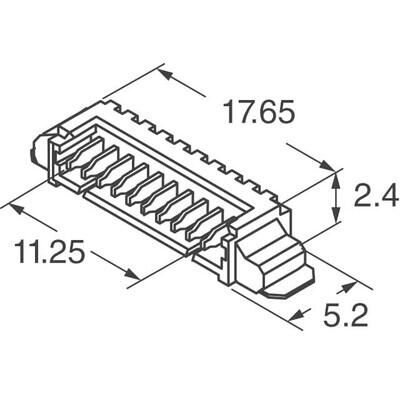 Connector Header Surface Mount, Right Angle 2 position 0.049
