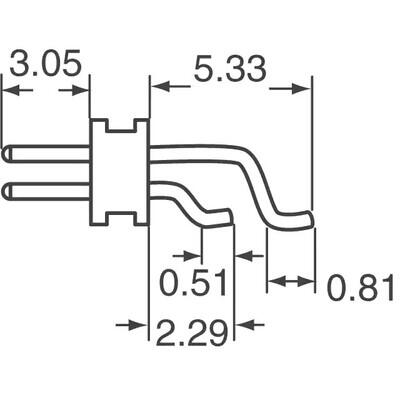 Connector Header Surface Mount, Right Angle 22 position 0.050