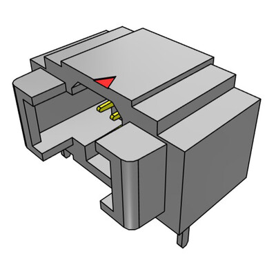 Connector Header Surface Mount, Right Angle 4 position 0.039
