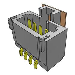 Connector Header Surface Mount, Right Angle 4 position 0.039