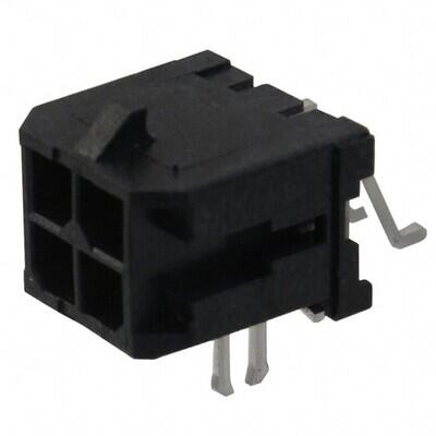 Connector Header Surface Mount, Right Angle 4 position 0.118