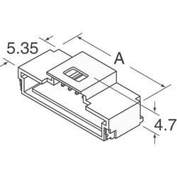 Connector Header Surface Mount, Right Angle 4 position 0.039