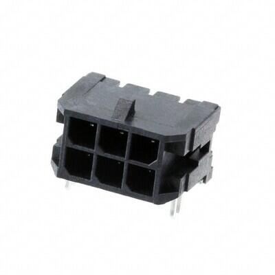 Connector Header Surface Mount, Right Angle 6 position 0.118