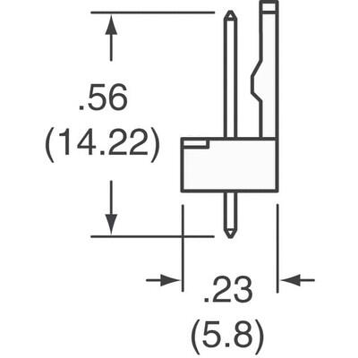 Connector Header Through Hole 2 position 0.100