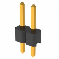 Connector Header Through Hole 2 position 0.100