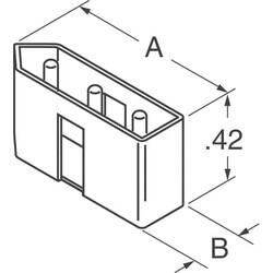 Connector Header Through Hole 6 position 0.264