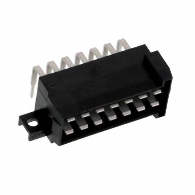 Connector Header Through Hole, Right Angle 14 position 0.197