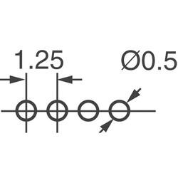 Connector Header Through Hole, Right Angle 2 position 0.049